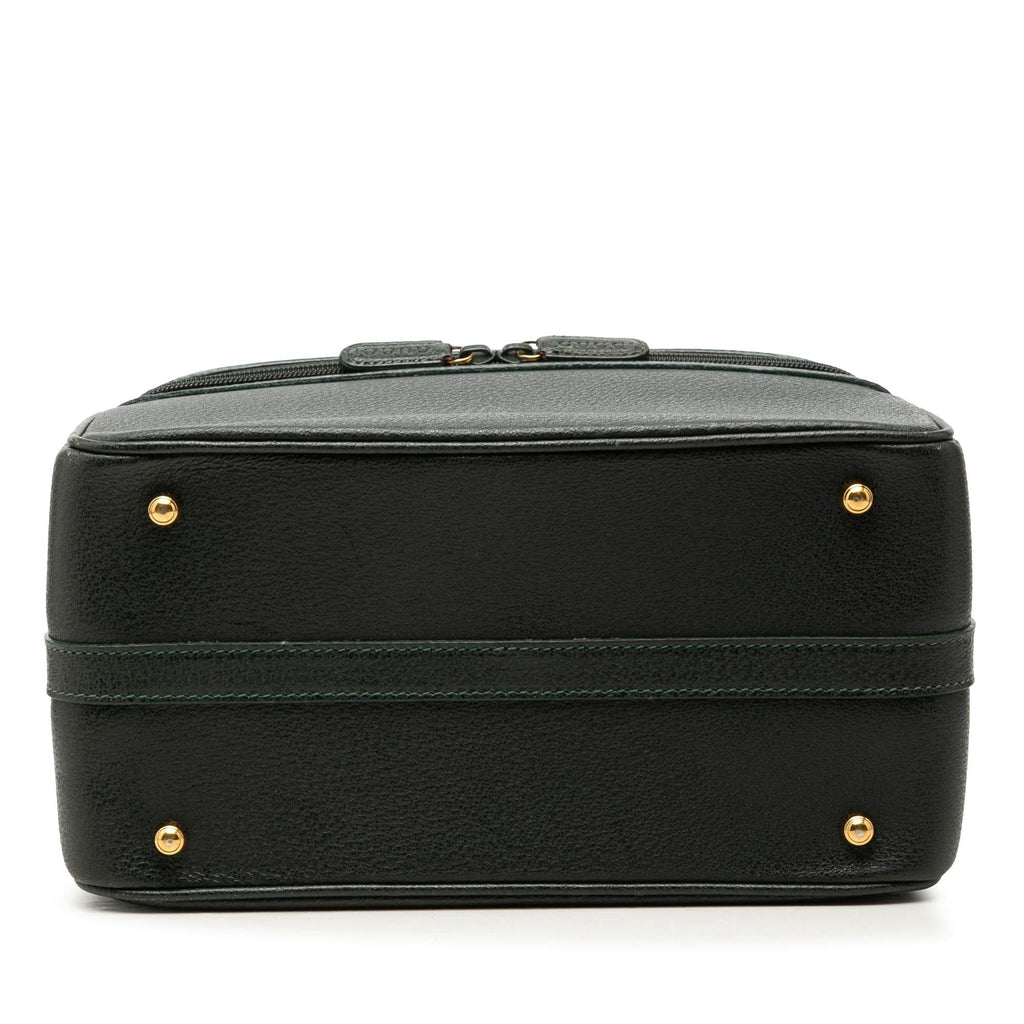 Gucci Calfskin Bamboo Vanity Bag