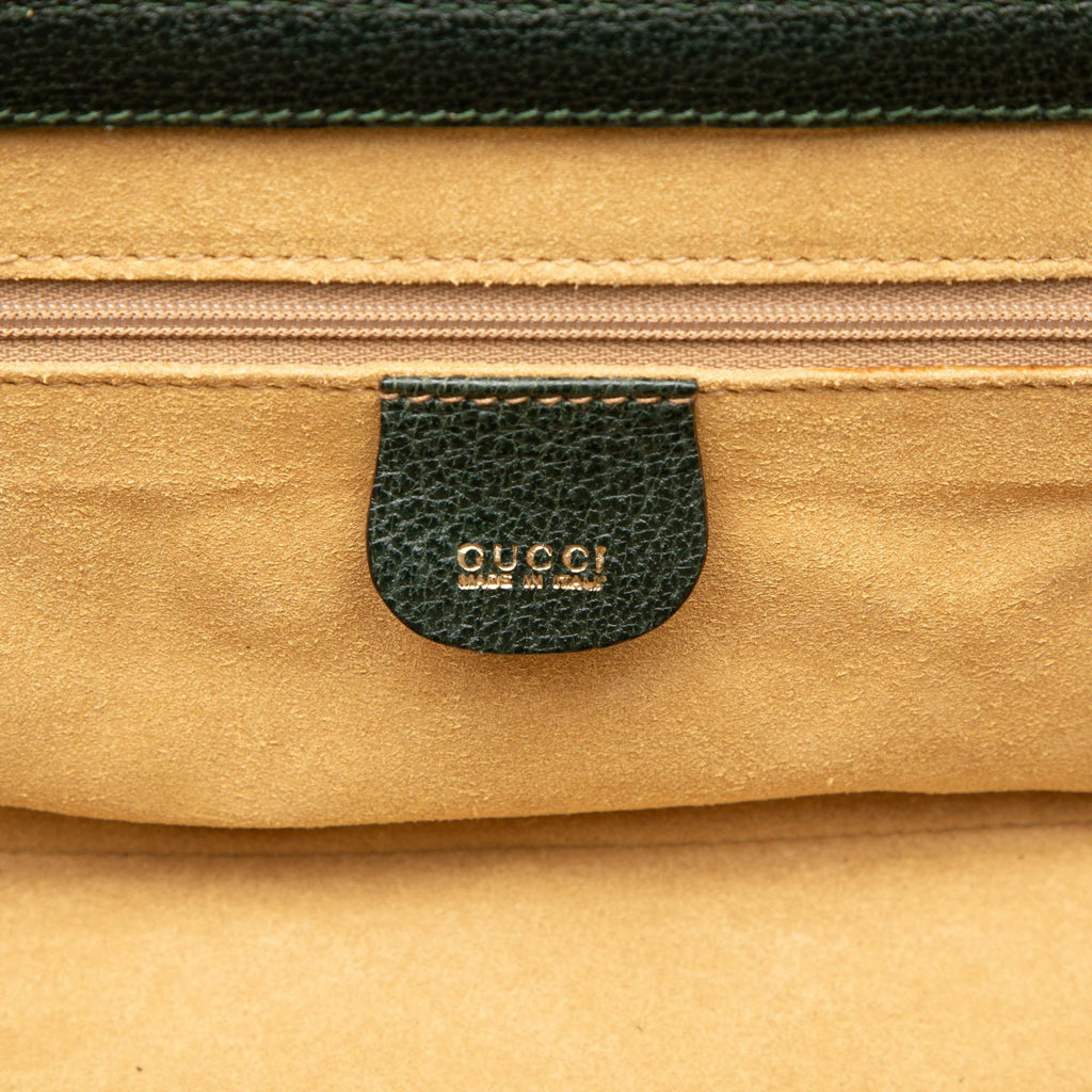 Gucci Calfskin Bamboo Vanity Bag