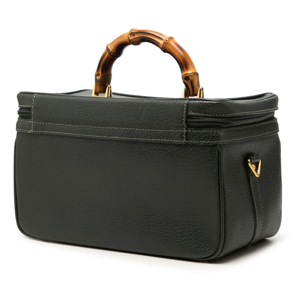 Gucci Calfskin Bamboo Vanity Bag