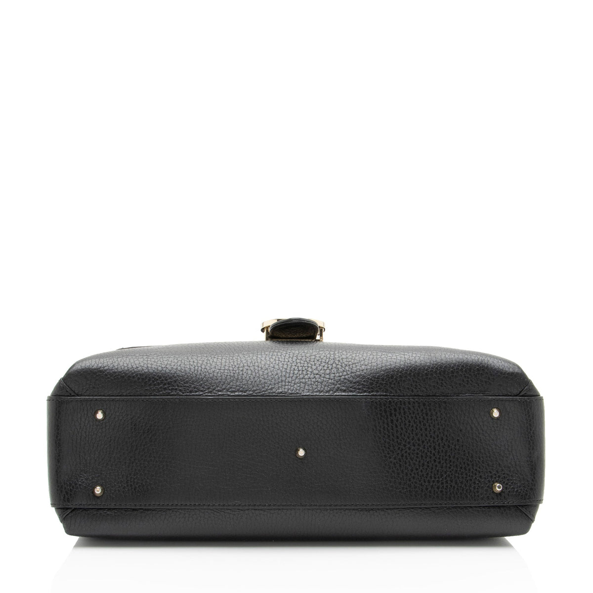 Gucci Calfskin Interlocking G Top Handle Medium Shoulder Bag