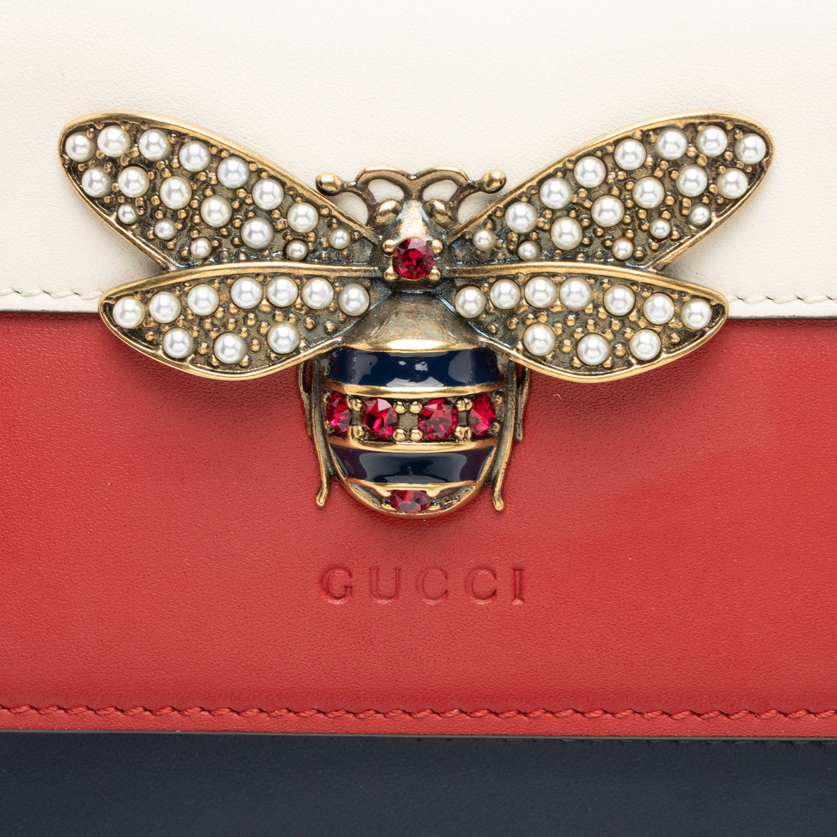 Gucci Calfskin Queen Margaret Wallet on Chain