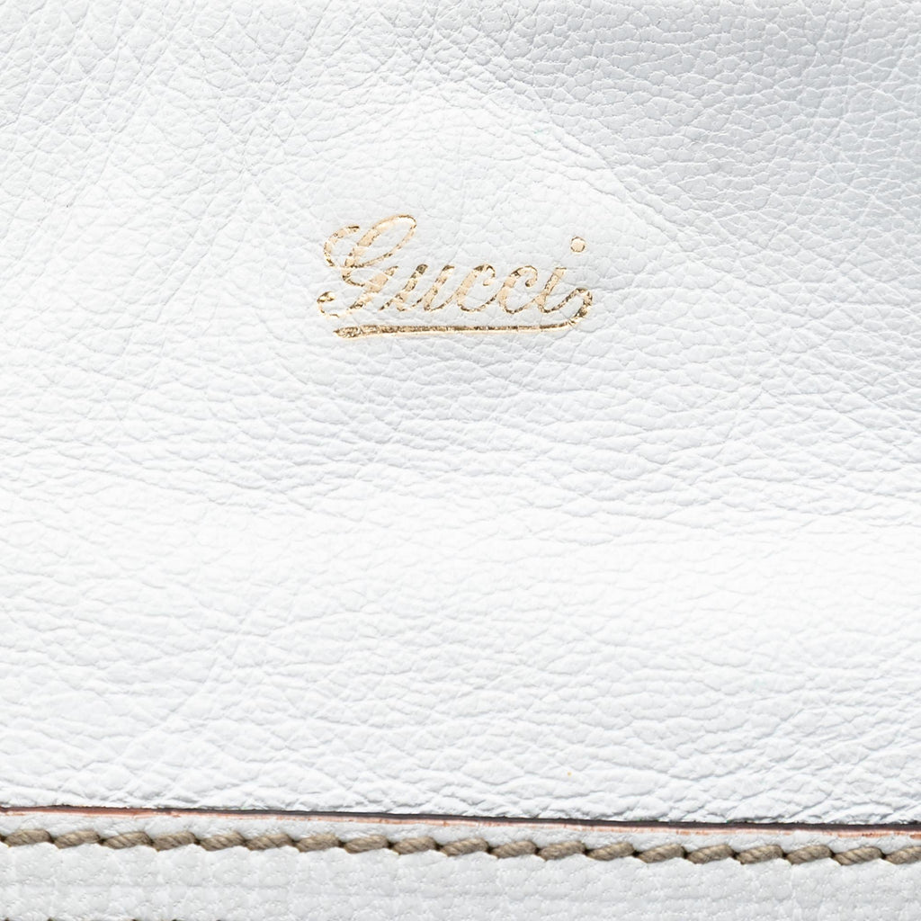Gucci Calfskin Web Capri Ranch Kid Shoulder Bag