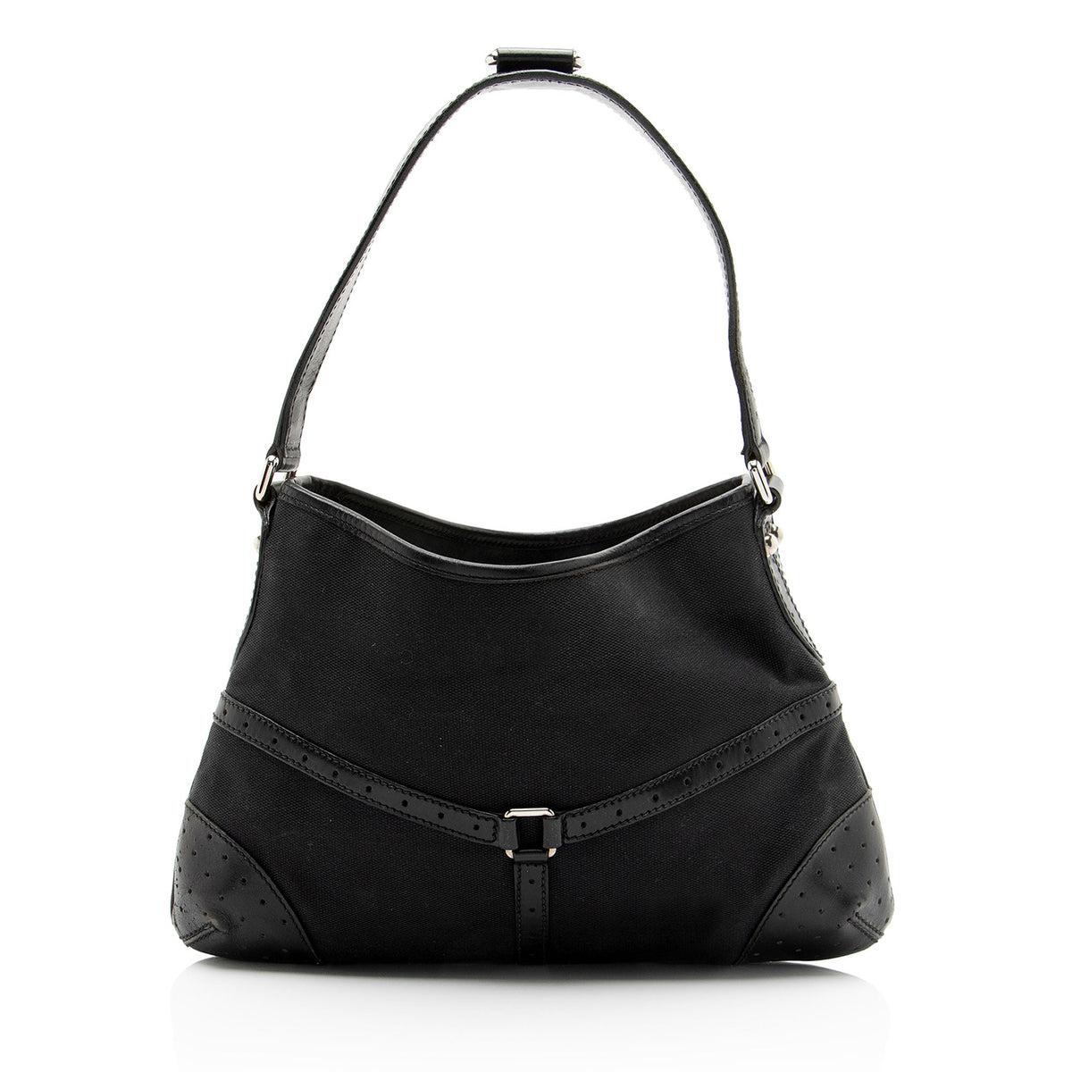 Gucci Canvas Reins Medium Shoulder Bag