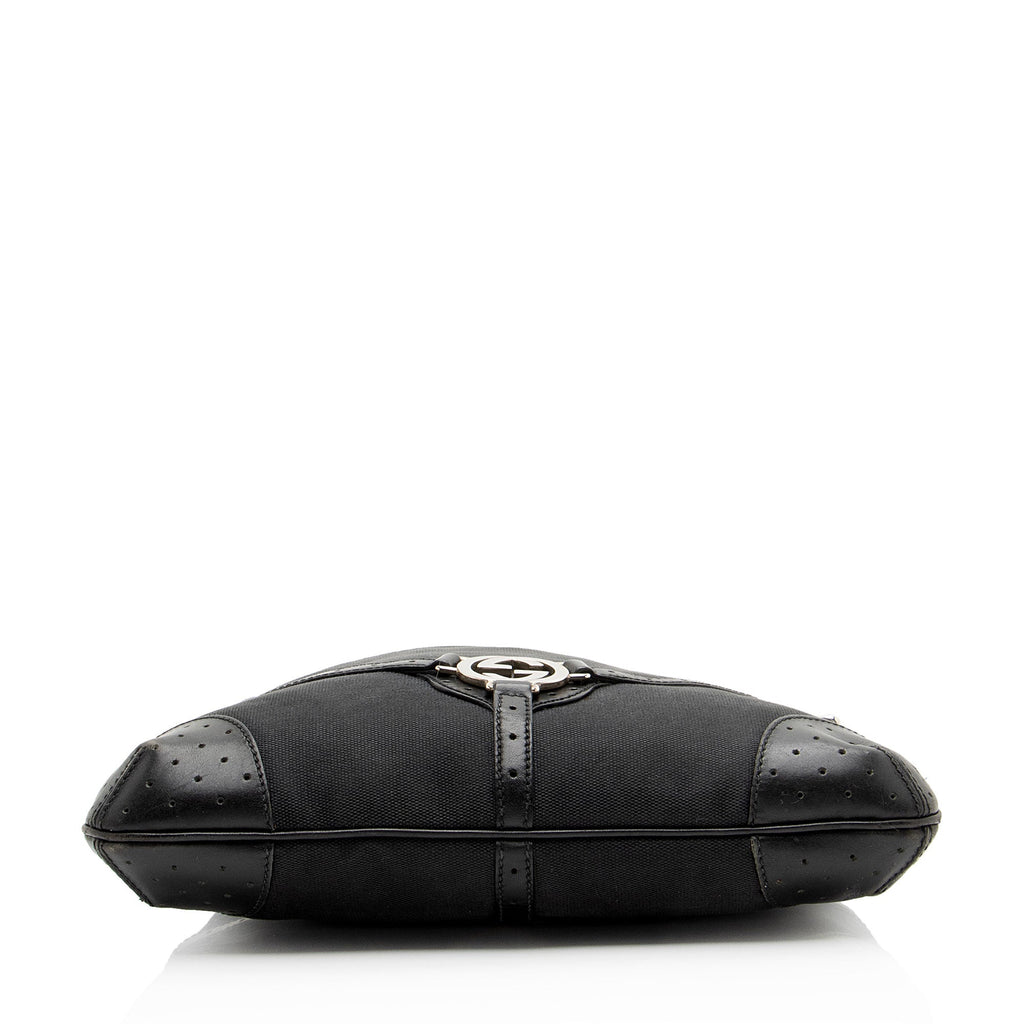 Gucci Canvas Reins Medium Shoulder Bag