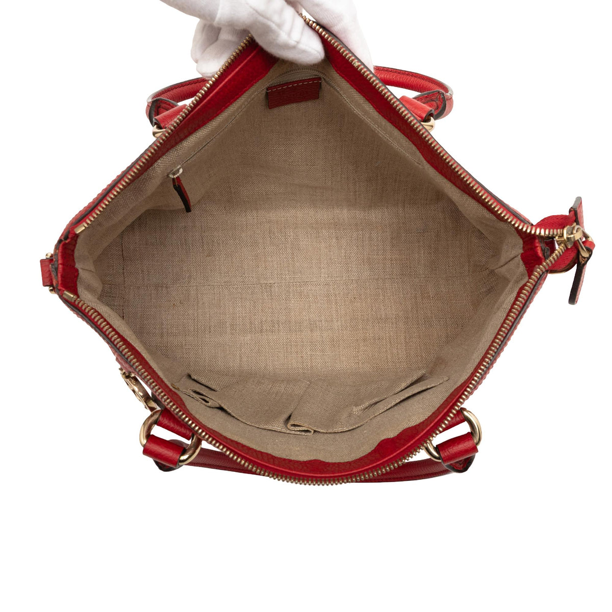 Gucci Dollar Calfskin GG Charm Satchel