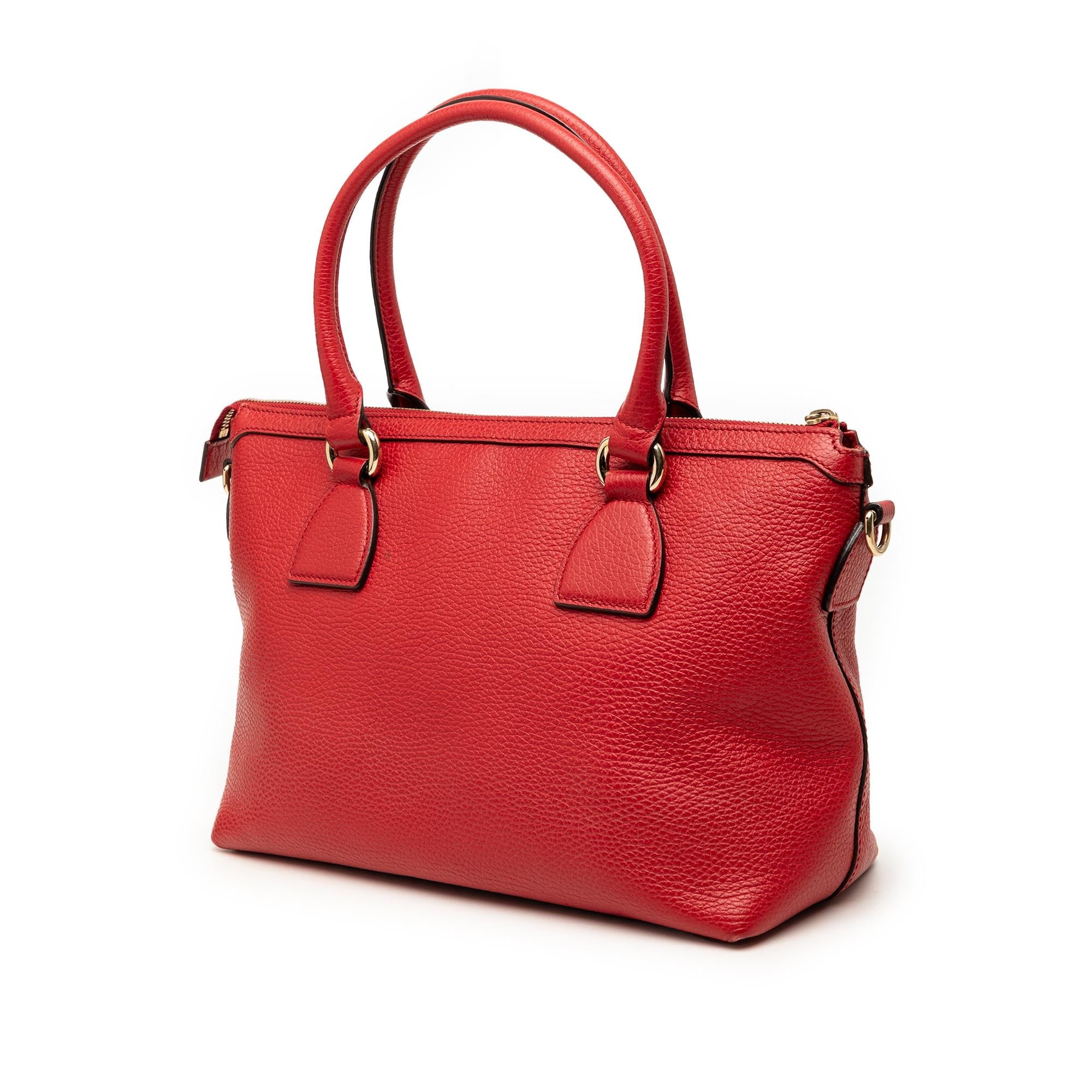 Gucci Dollar Calfskin GG Charm Satchel