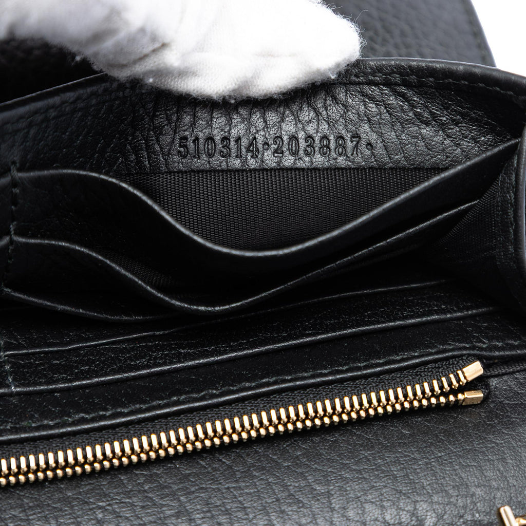 Gucci Dollar Calfskin Interlocking G Wallet on Chain