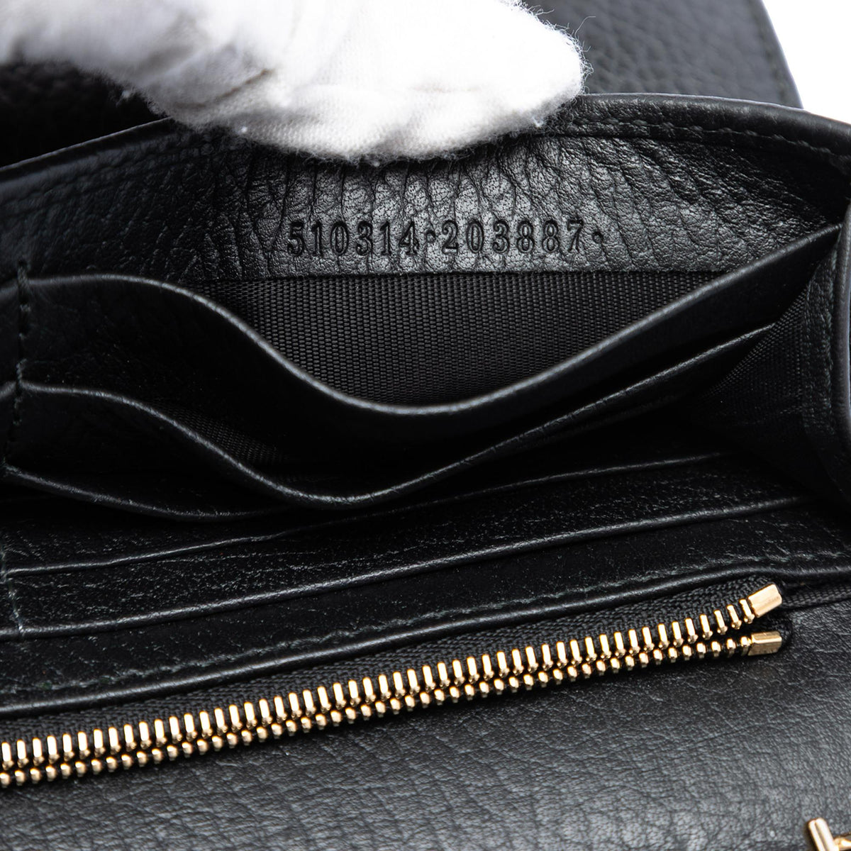 Gucci Dollar Calfskin Interlocking G Wallet on Chain
