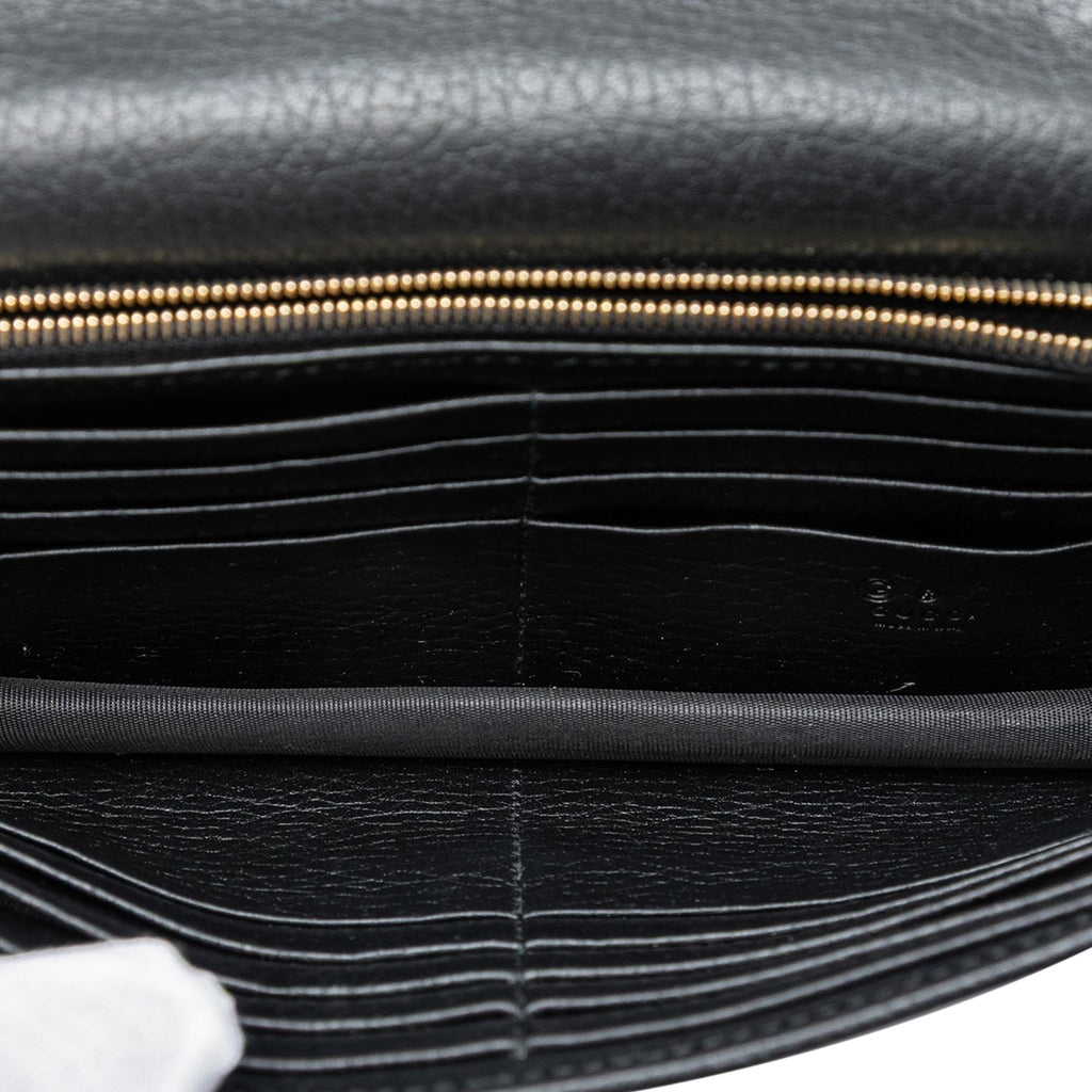 Gucci Dollar Calfskin Interlocking G Wallet on Chain
