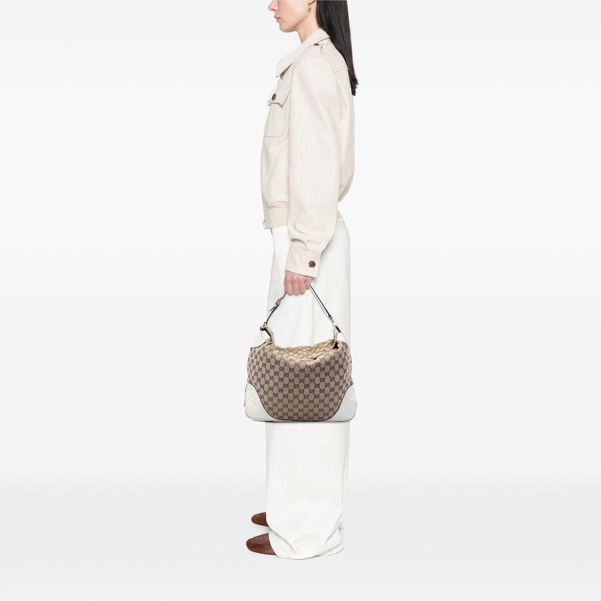 Gucci GG Canvas Charlotte Hobo
