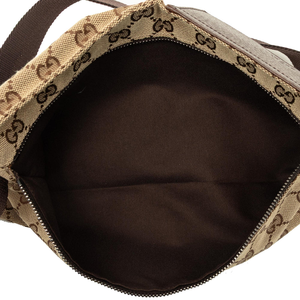 Gucci GG Canvas Double Pocket Belt Bag