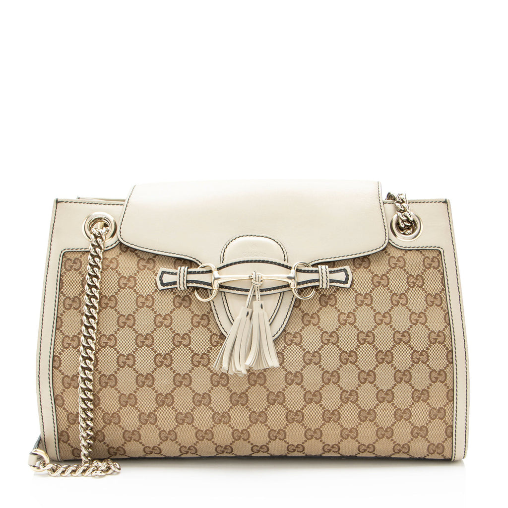 Gucci GG Canvas Emily Large Shoulder Bag
