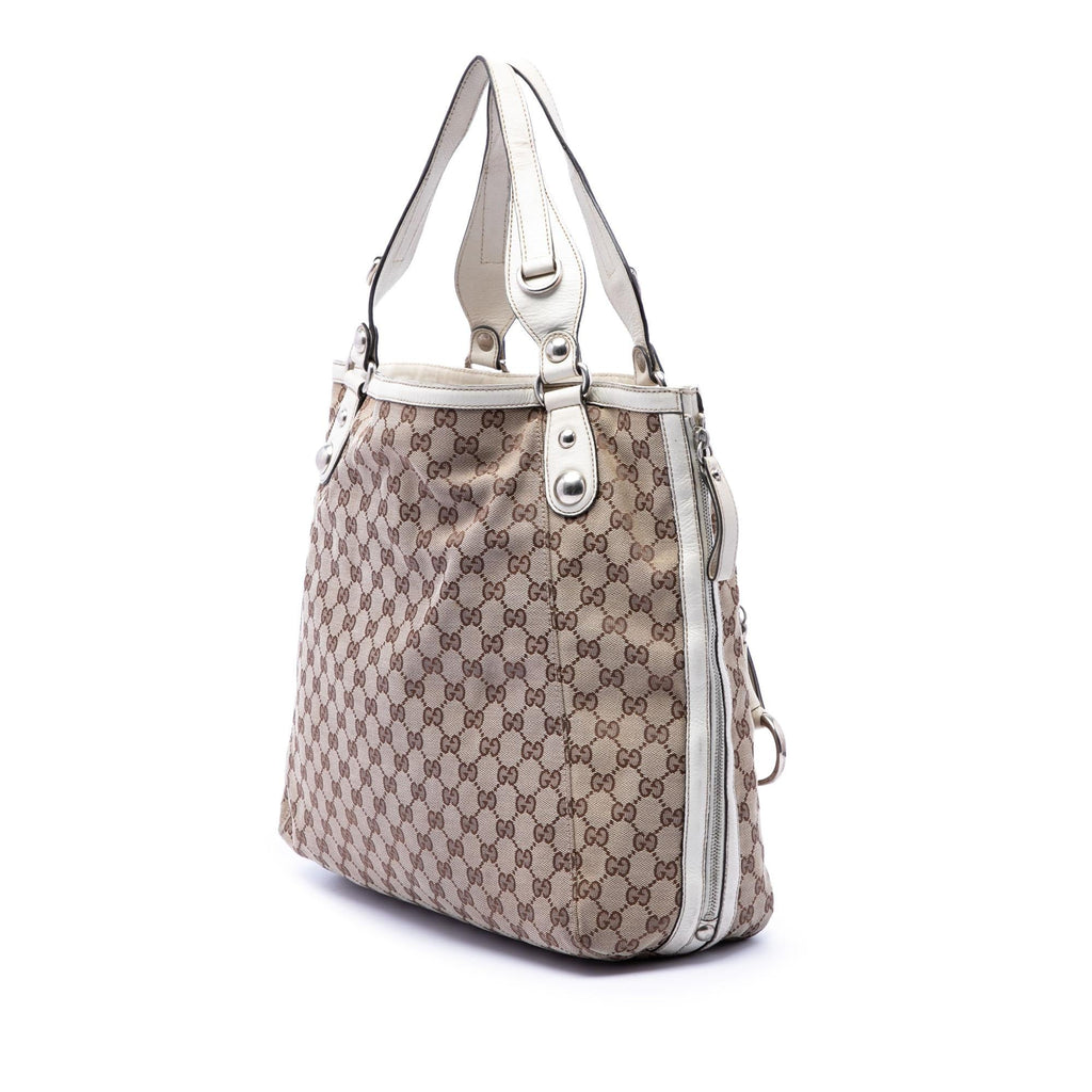 Gucci GG Canvas Icon Bit Zip Tote