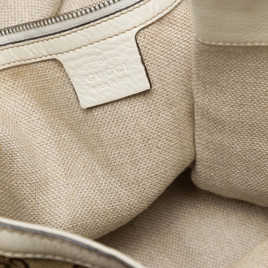 Gucci GG Canvas Icon Bit Zip Tote