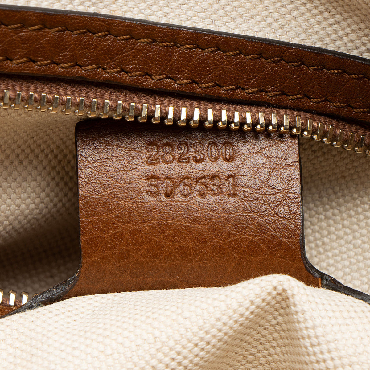 Gucci GG Canvas Leather Bella Tote