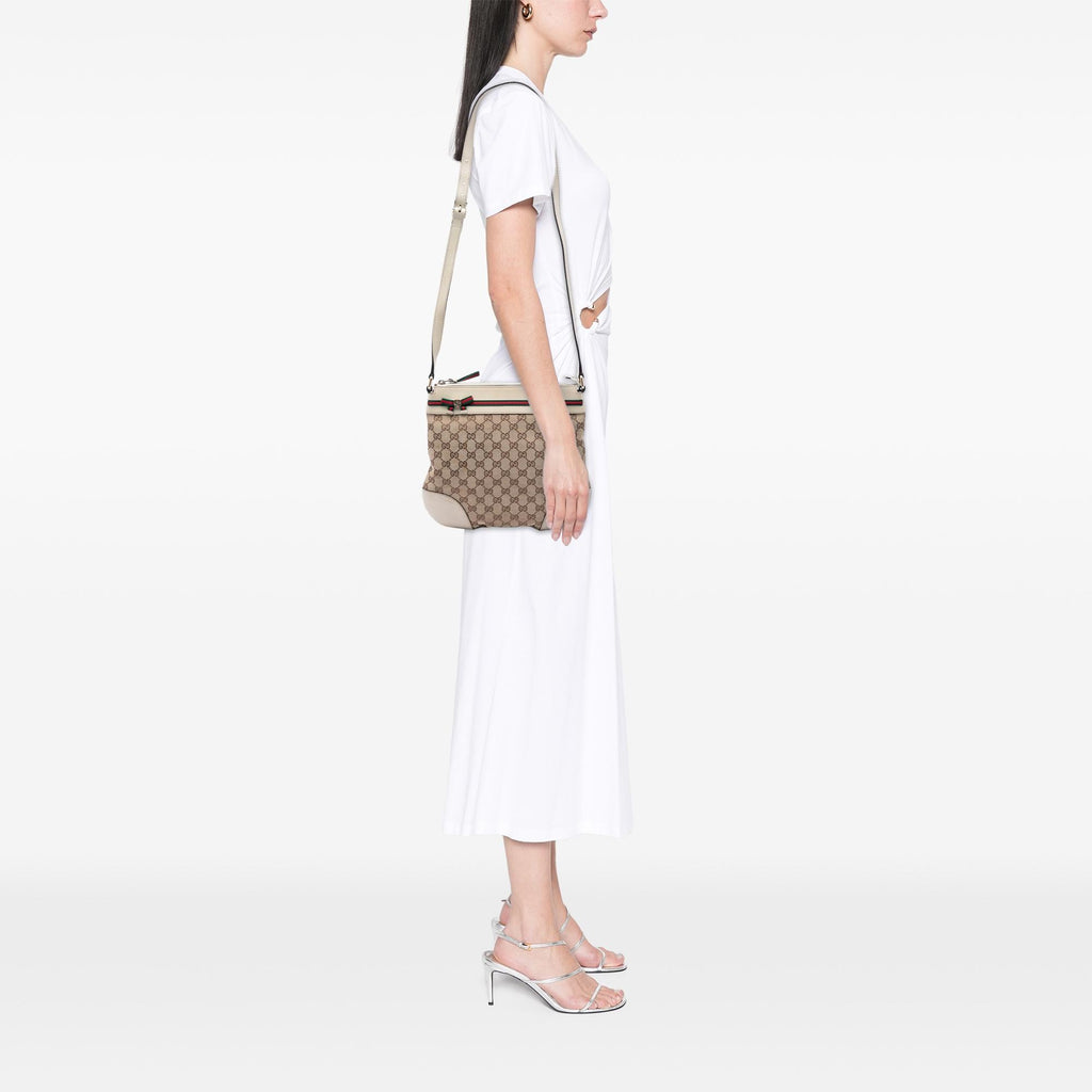 Gucci GG Canvas Web Mayfair Crossbody