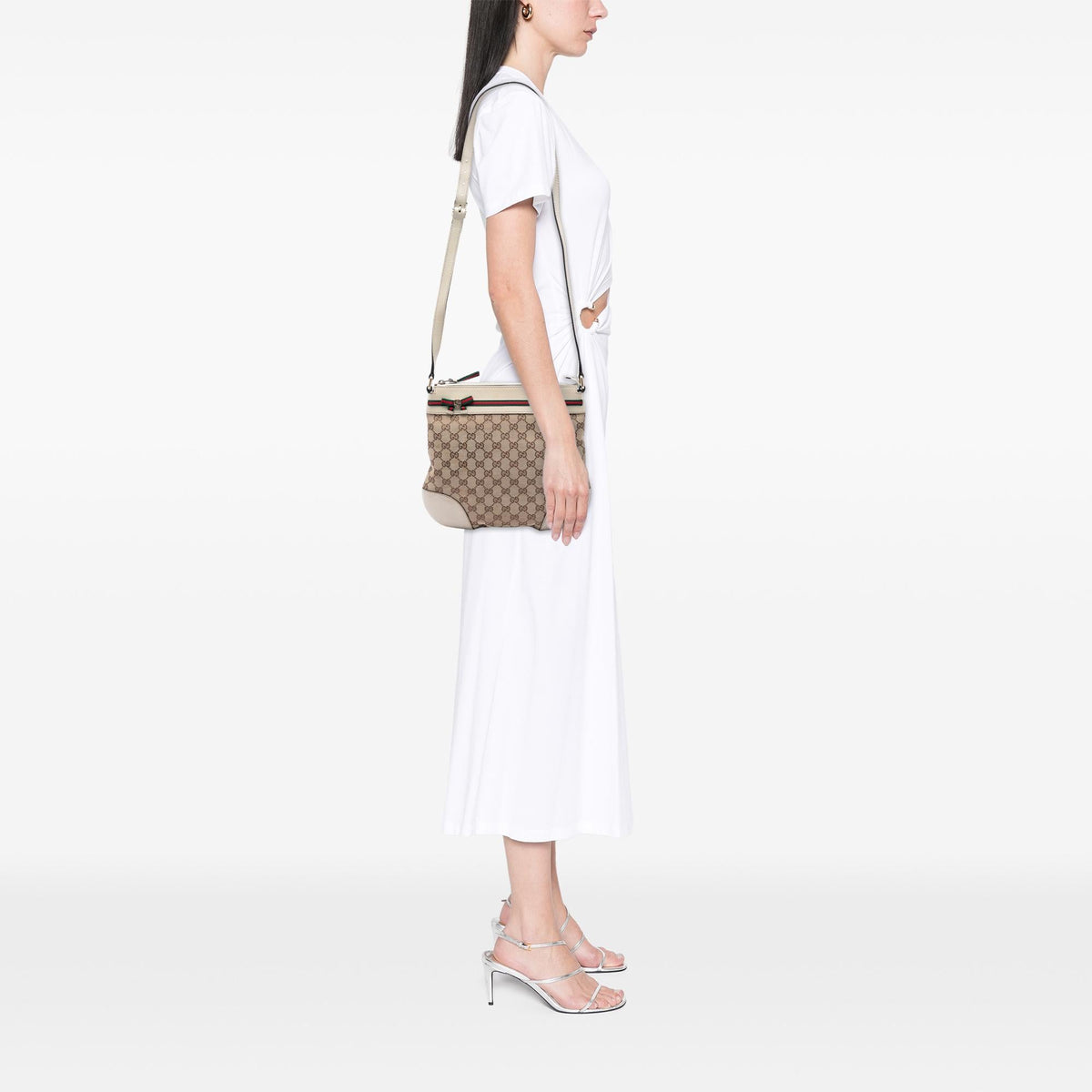 Gucci GG Canvas Web Mayfair Crossbody