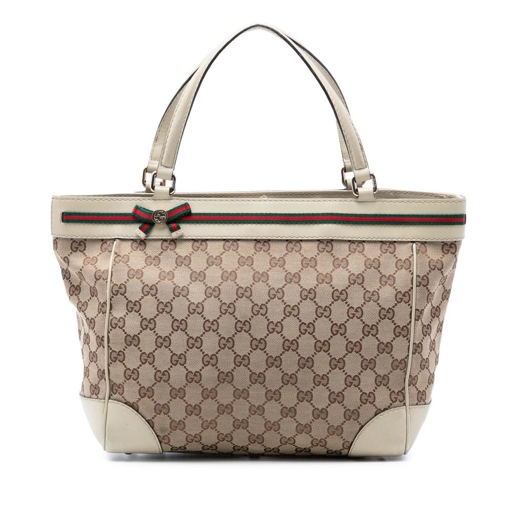 Gucci GG Canvas Web Mayfair Tote