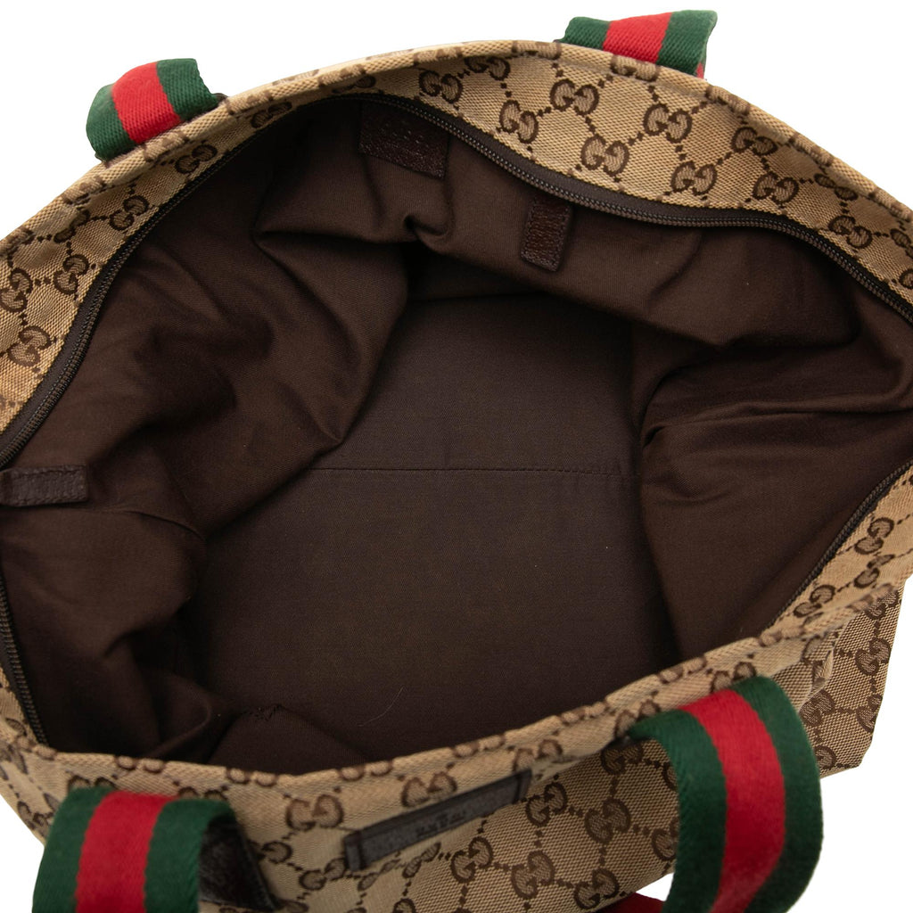 Gucci GG Canvas Web Tote