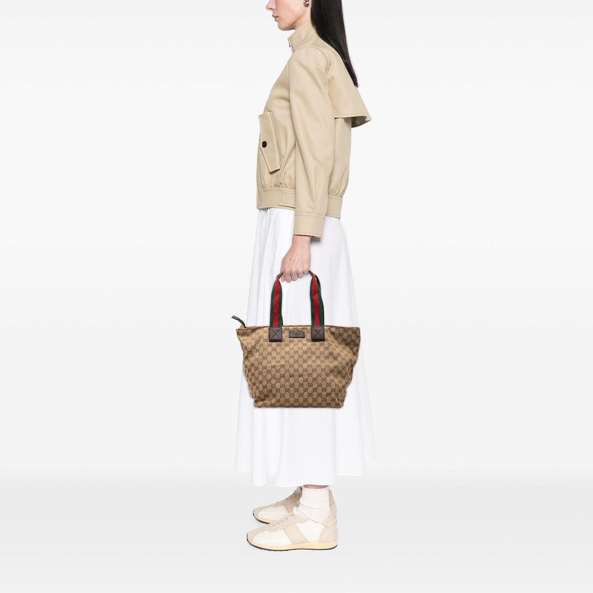 Gucci GG Canvas Web Tote