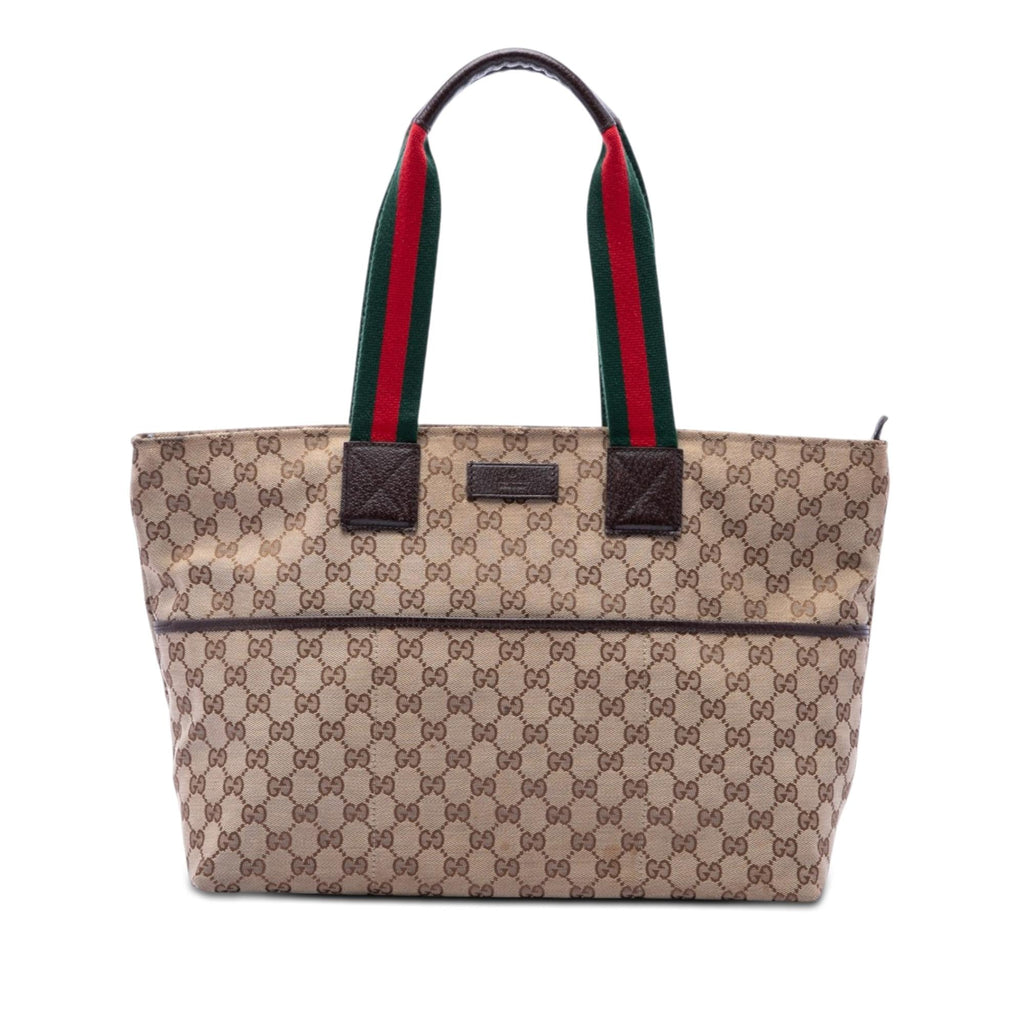 Gucci GG Canvas Web Tote