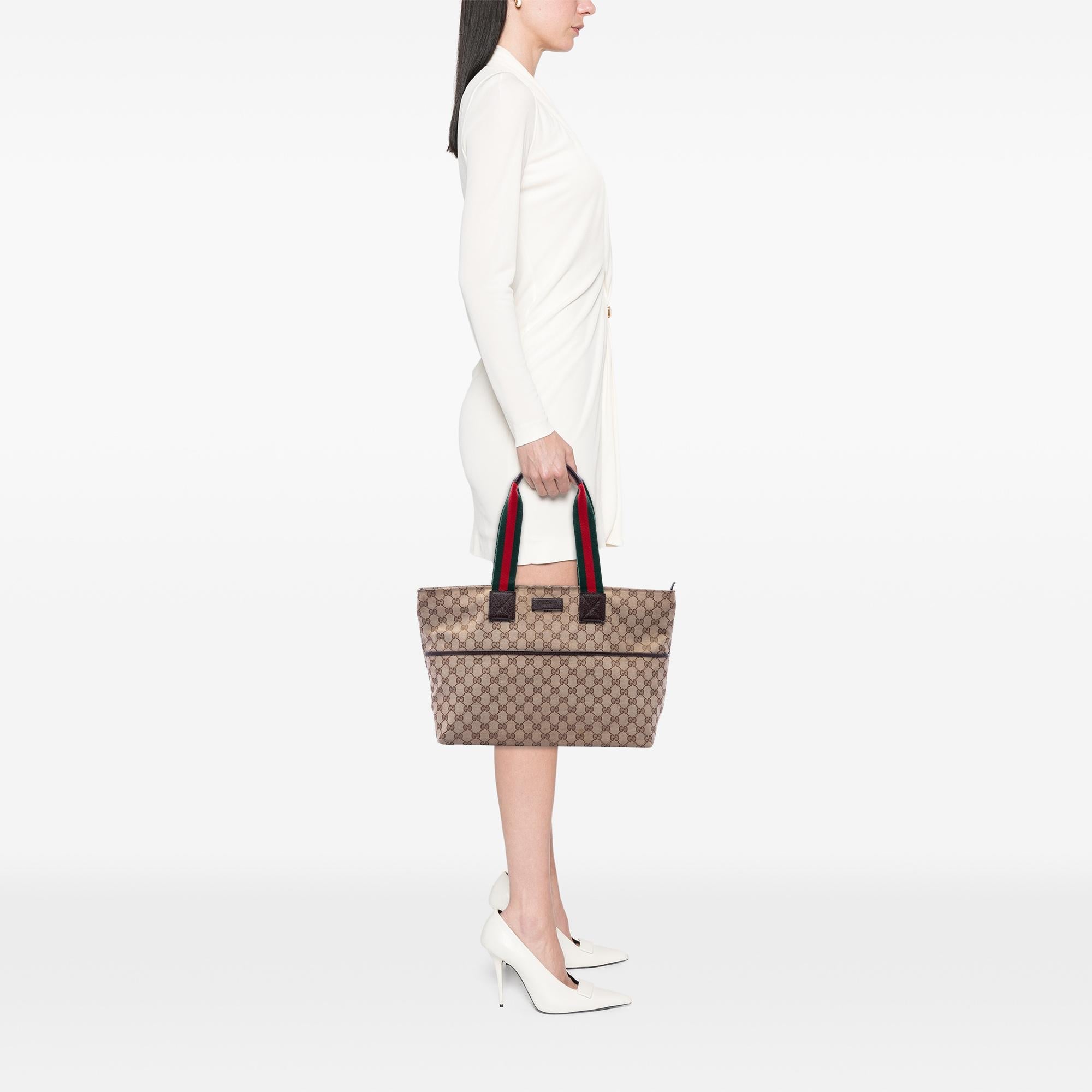 Gucci GG Canvas Web Tote