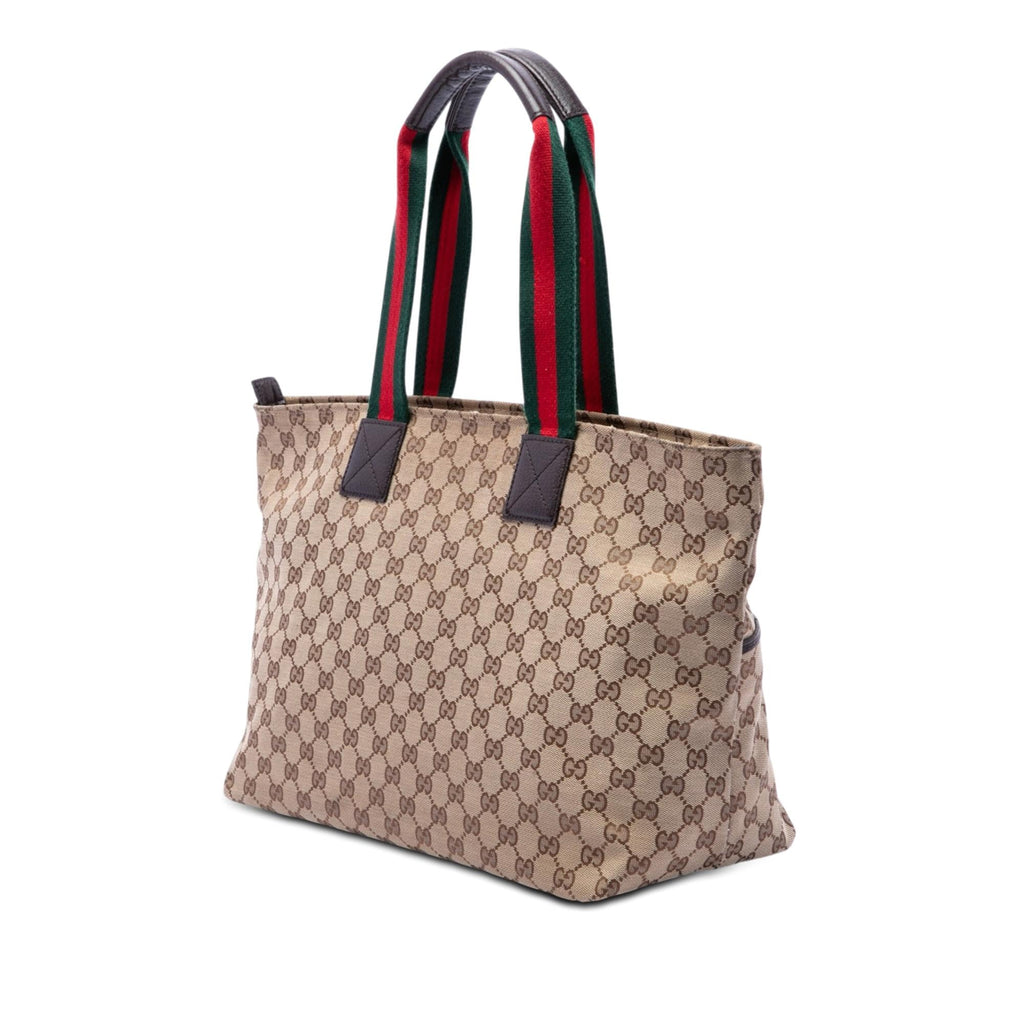 Gucci GG Canvas Web Tote