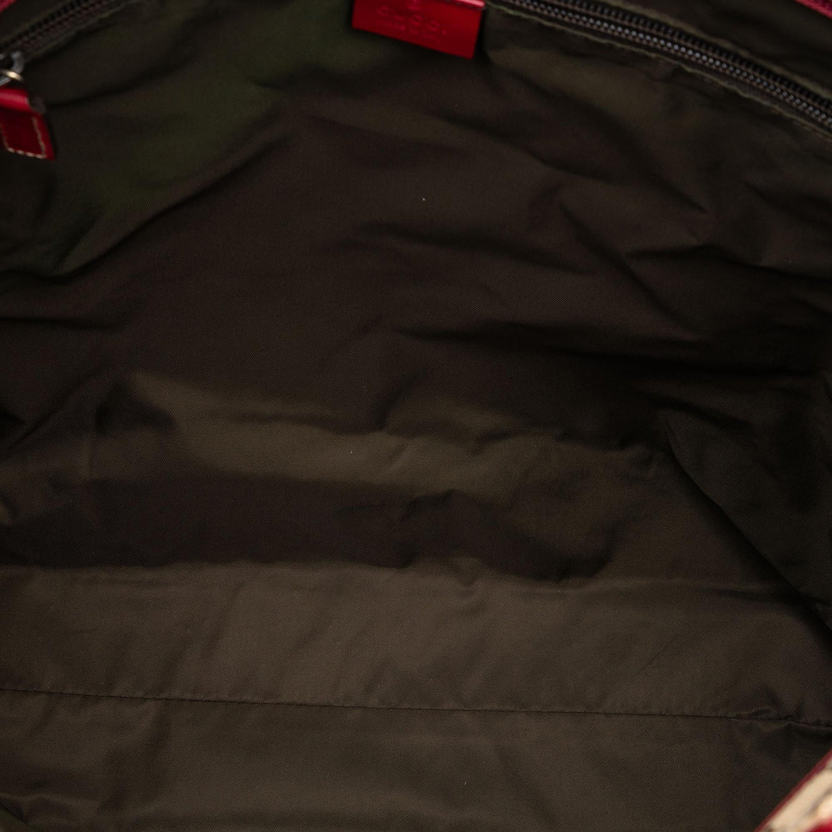 Gucci GG Canvas Web Vertical Tote