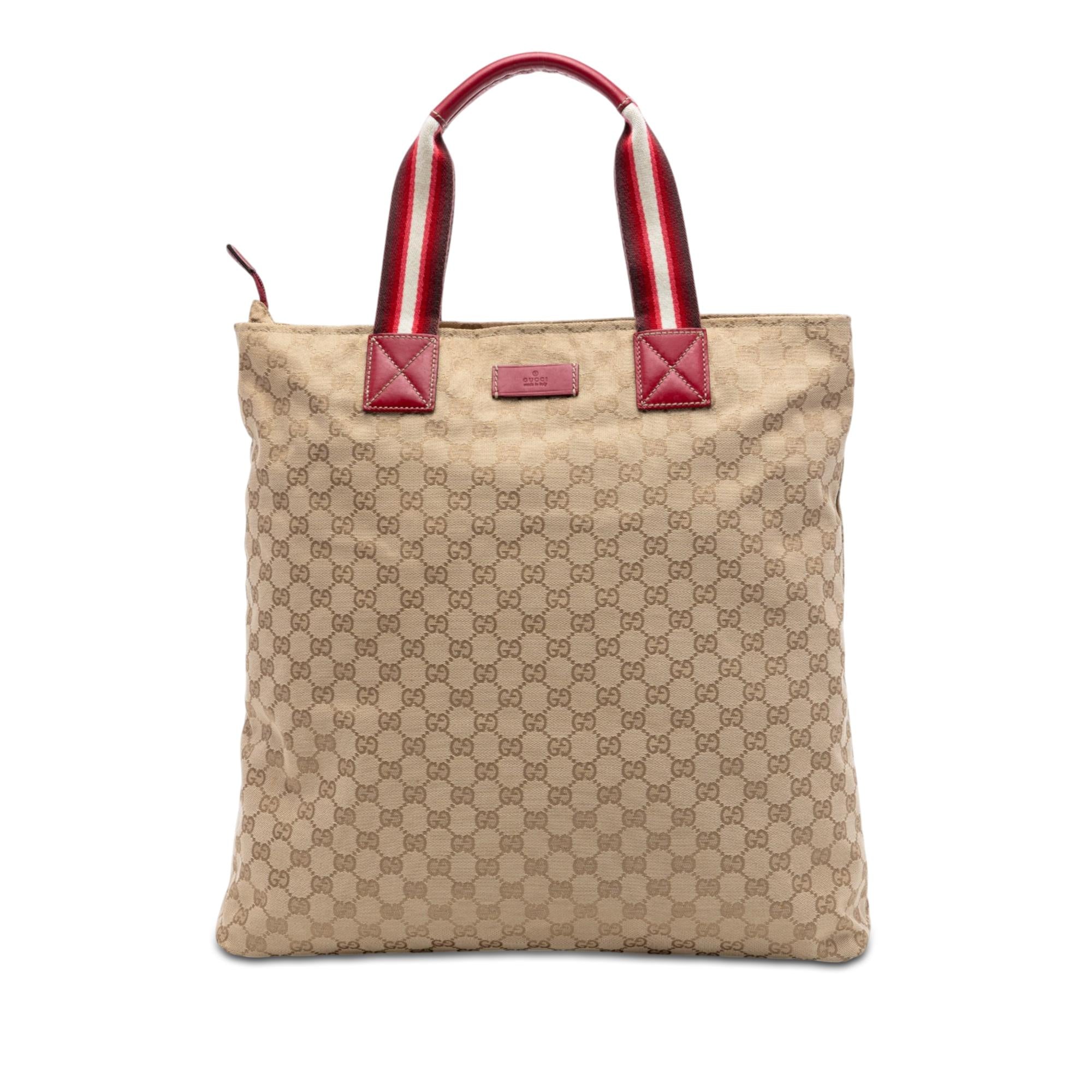Gucci GG Canvas Web Vertical Tote