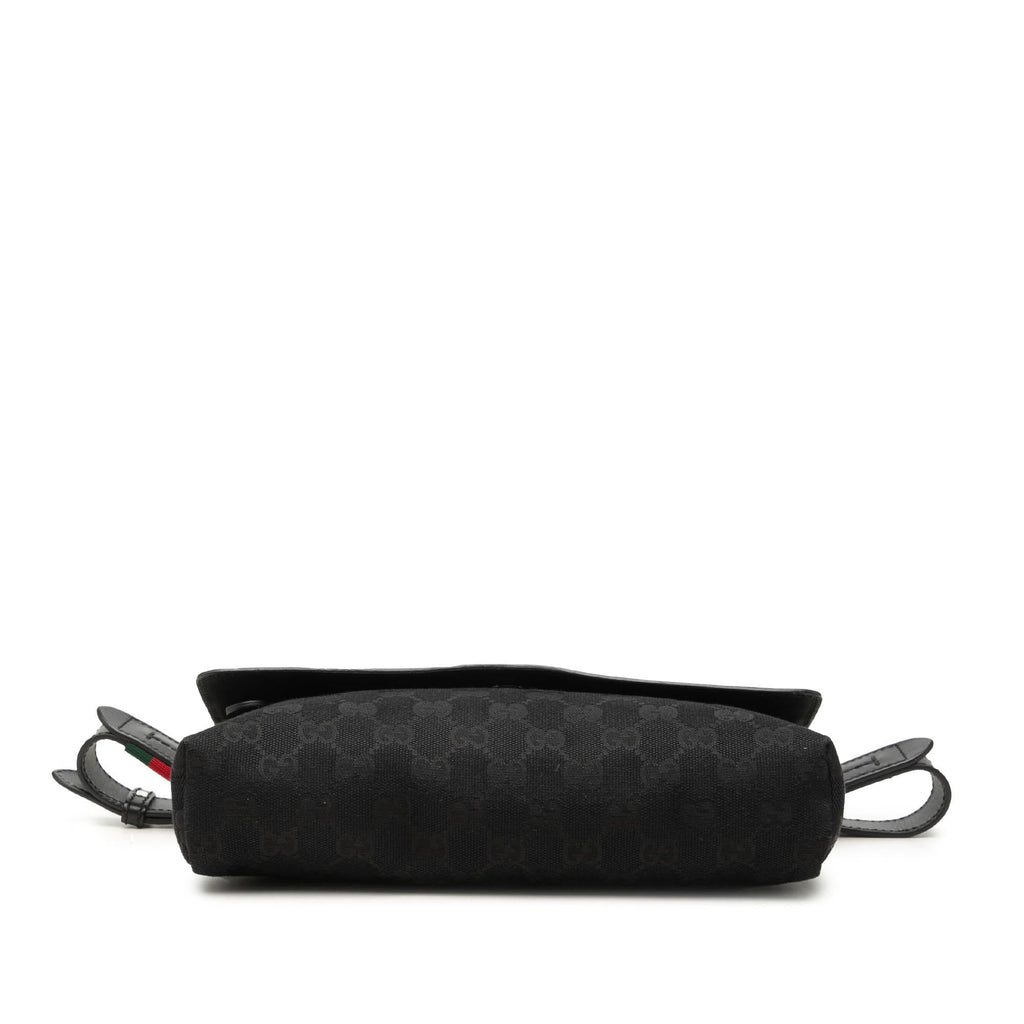 Gucci GG Canvas and Leather Web Belt Bag