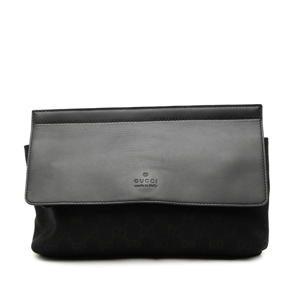 Gucci GG Canvas and Leather Web Belt Bag