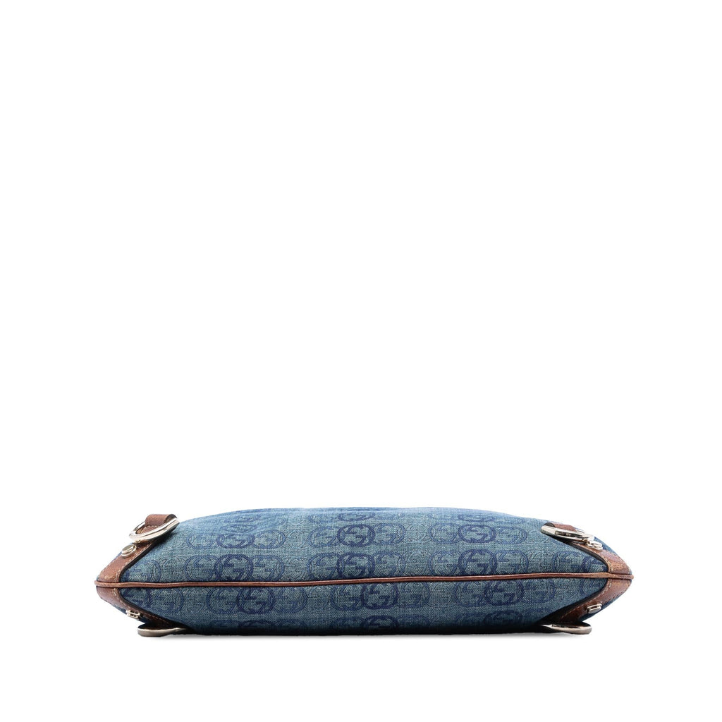 Gucci GG Denim Abbey D Ring Crossbody