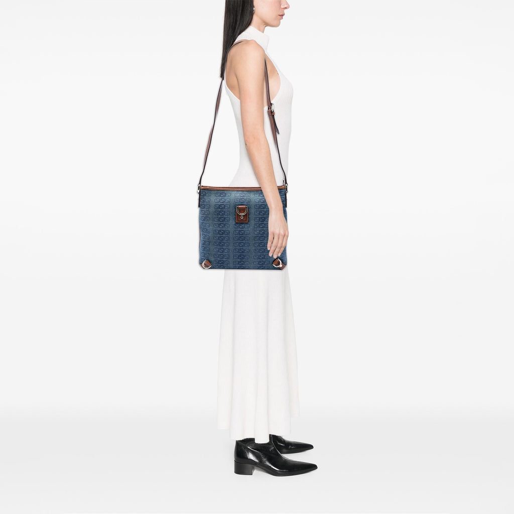 Gucci GG Denim Abbey D Ring Crossbody