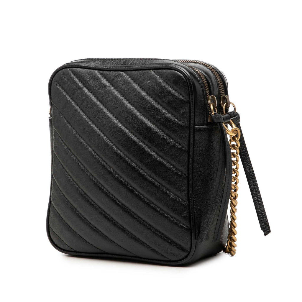 Gucci GG Marmont Matelasse Leather Double Zip Crossbody