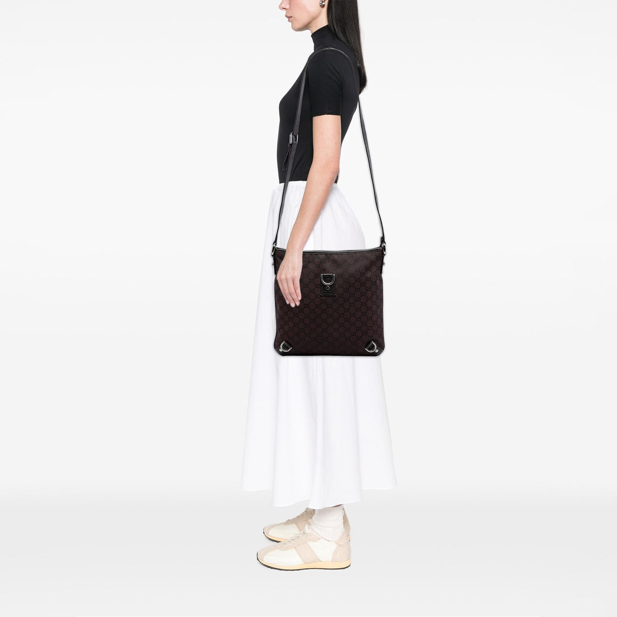 Gucci GG Nylon Abbey D Ring Crossbody