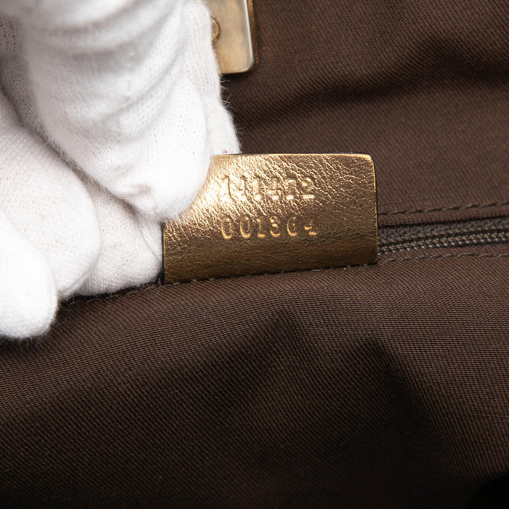 Gucci GG Satin Abbey D Ring Tote