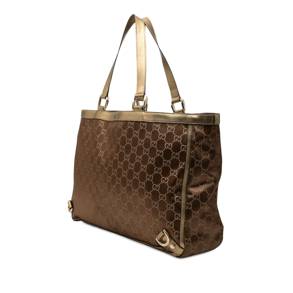 Gucci GG Satin Abbey D Ring Tote