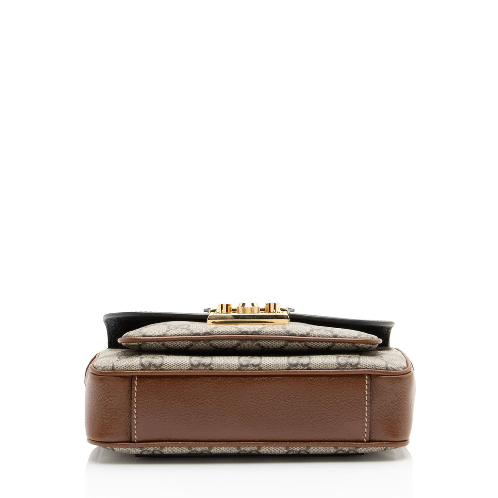 Gucci GG Supreme Leather Padlock Mini Crossbody