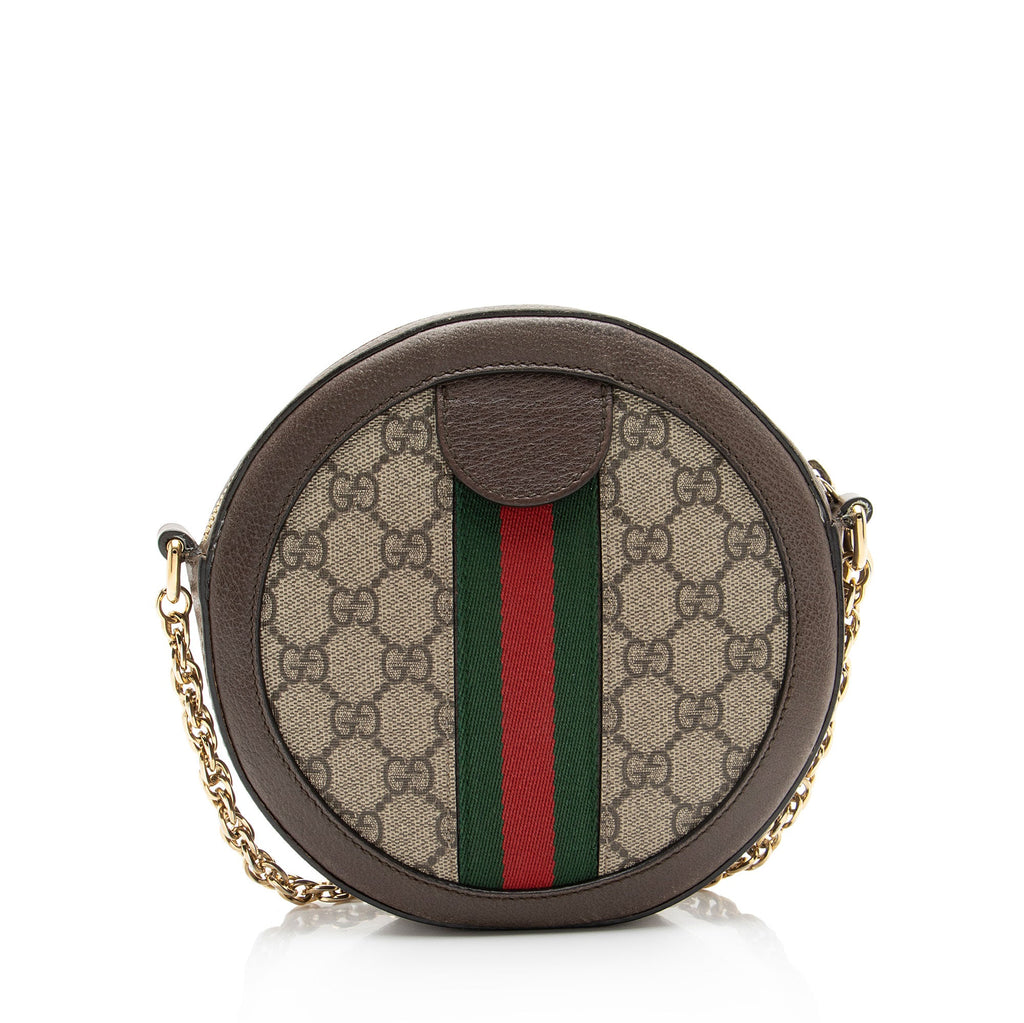 Gucci GG Supreme Ophidia Round Mini Shoulder Bag