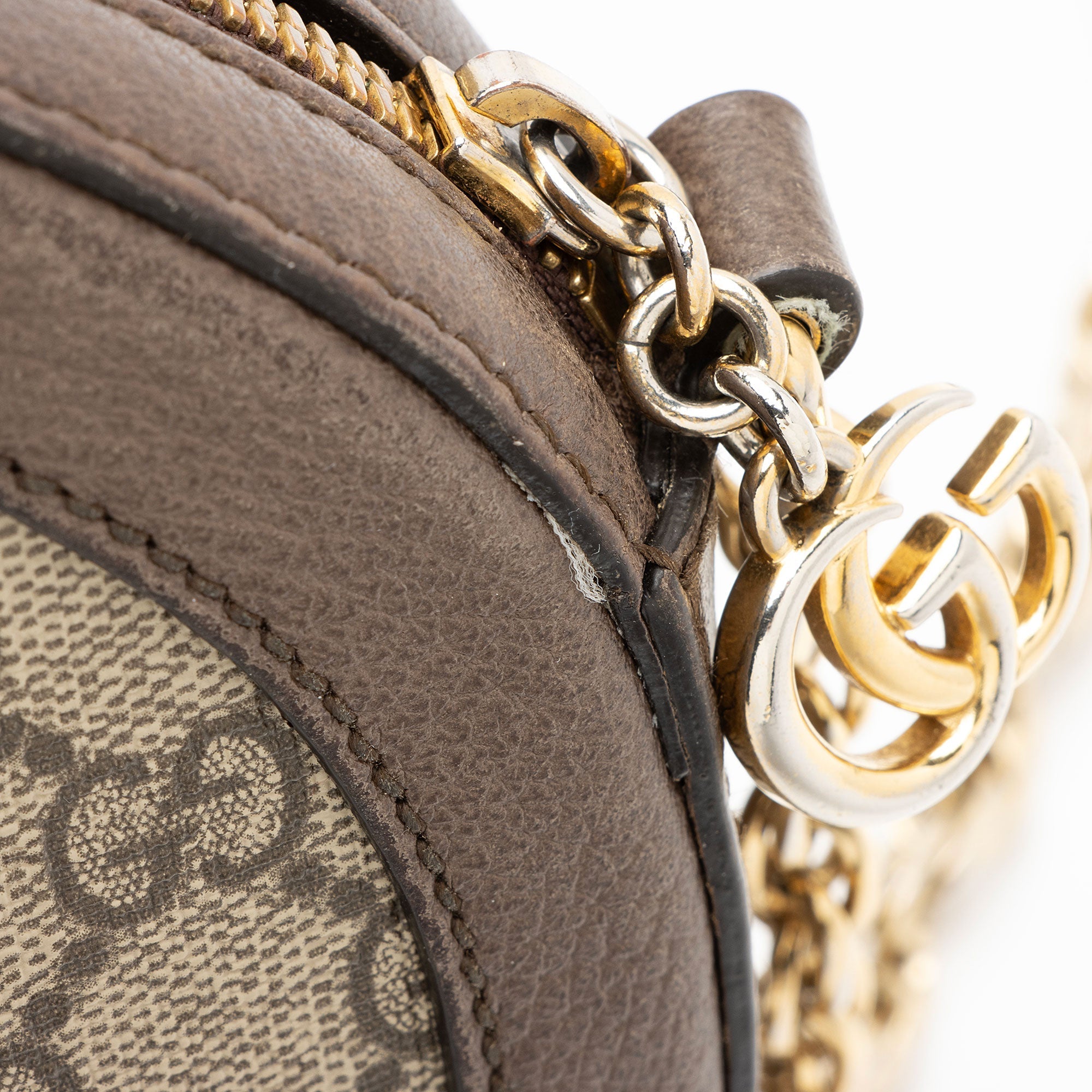 Gucci GG Supreme Ophidia Round Mini Shoulder Bag