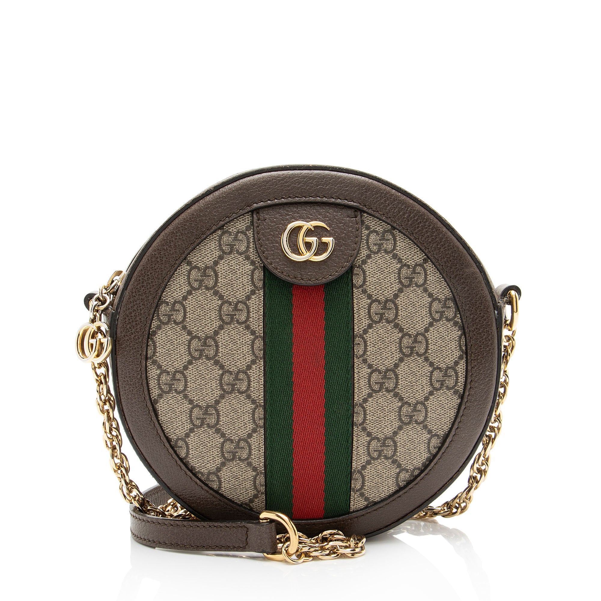 Gucci GG Supreme Ophidia Round Mini Shoulder Bag