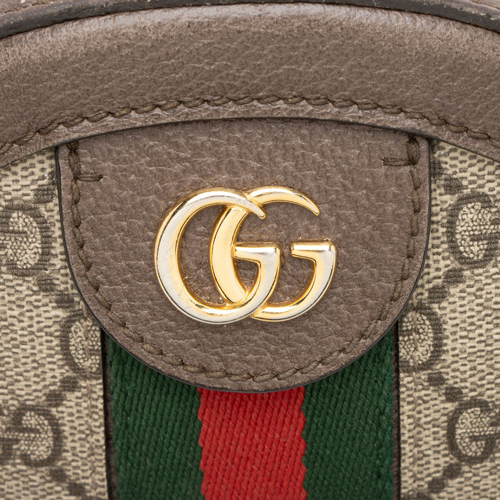 Gucci GG Supreme Ophidia Round Mini Shoulder Bag