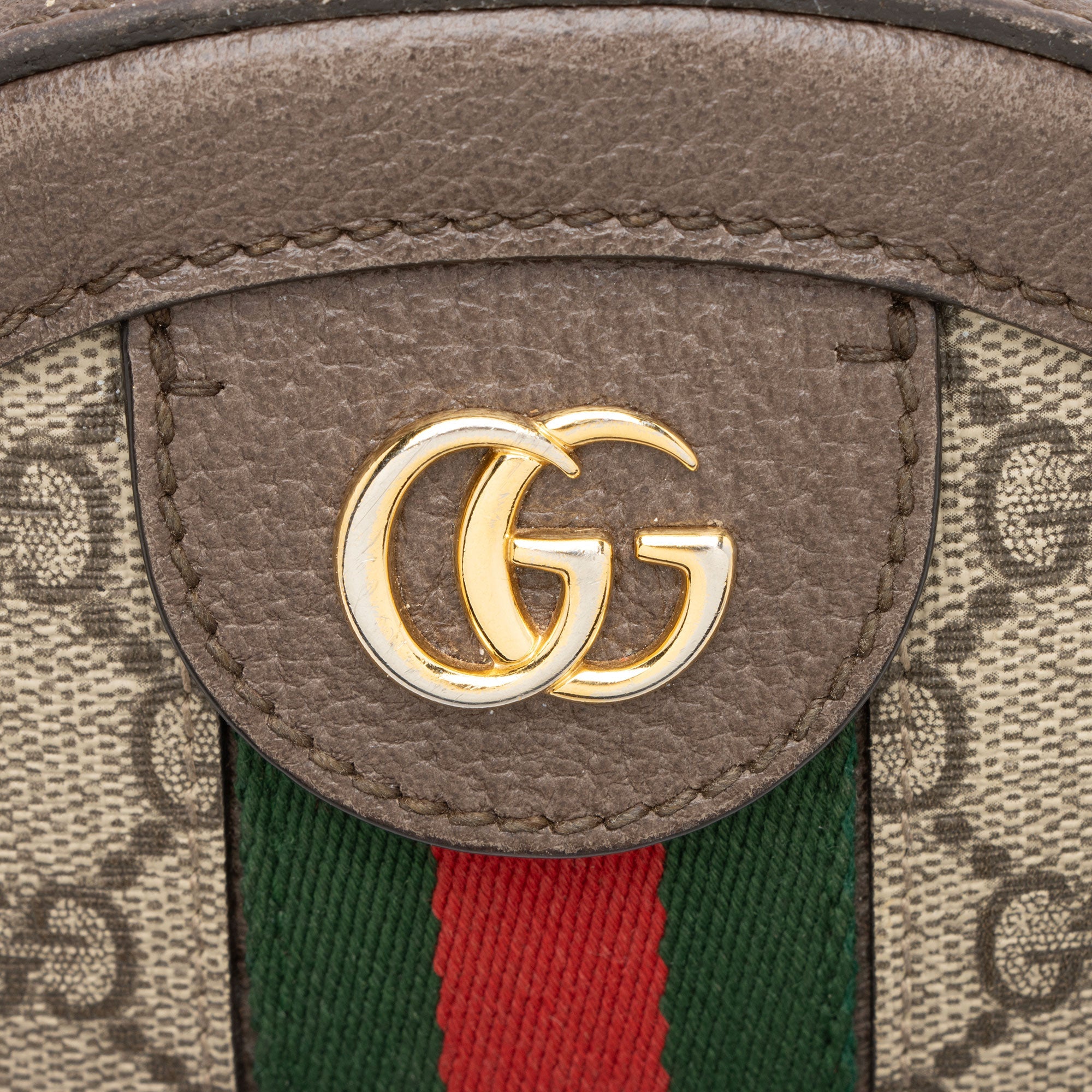 Gucci GG Supreme Ophidia Round Mini Shoulder Bag