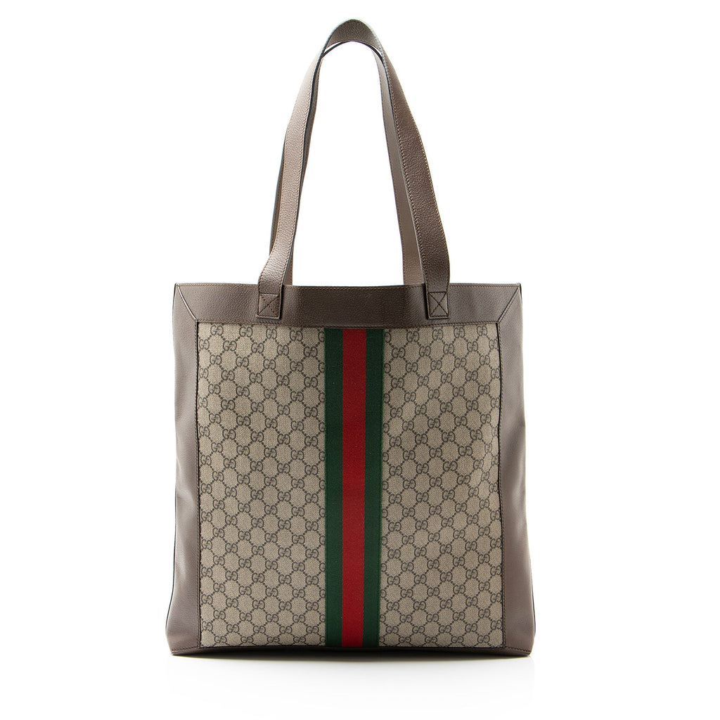 Gucci GG Supreme Ophidia Soft Vertical Large Tote