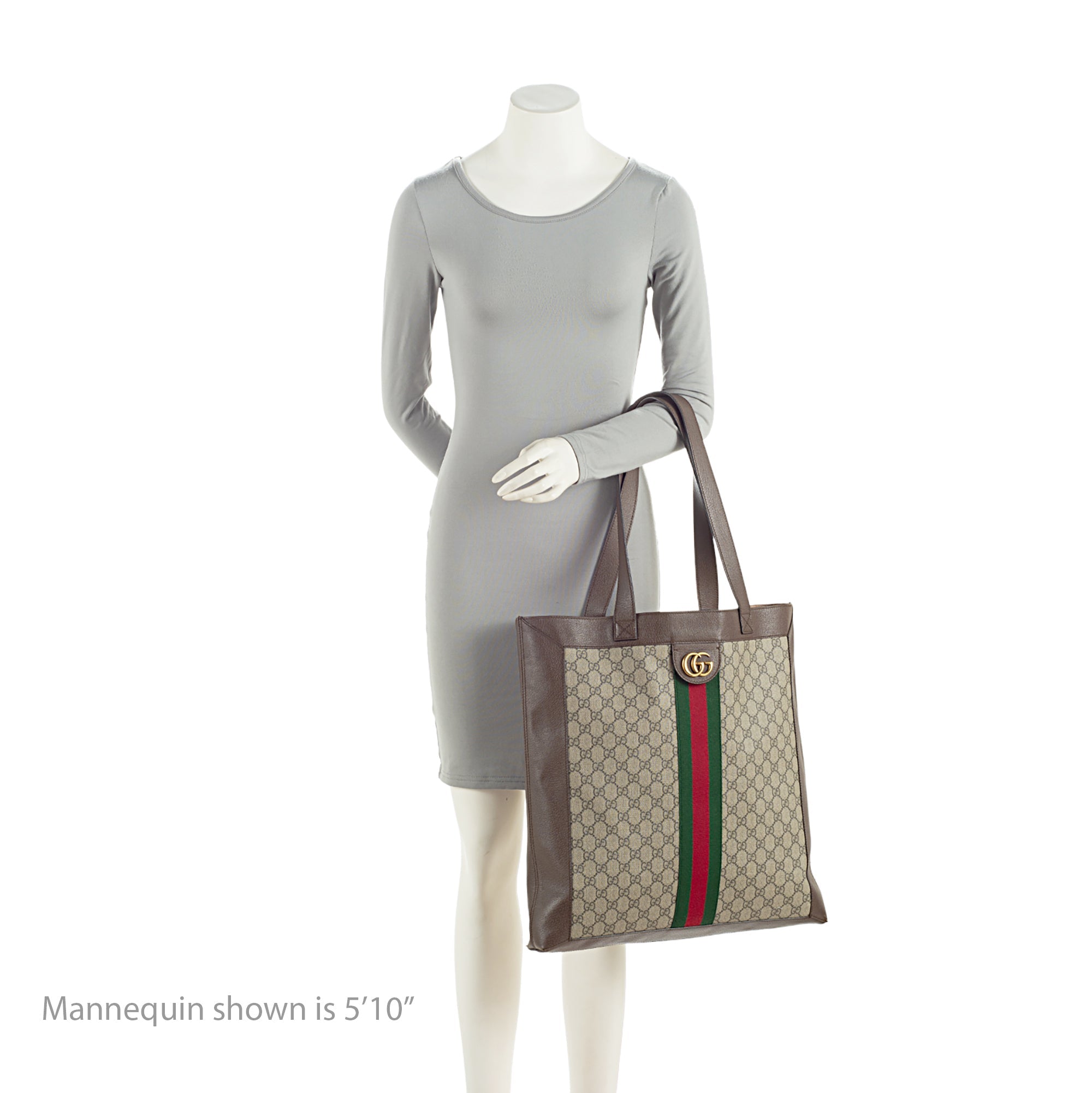 Gucci GG Supreme Ophidia Soft Vertical Large Tote
