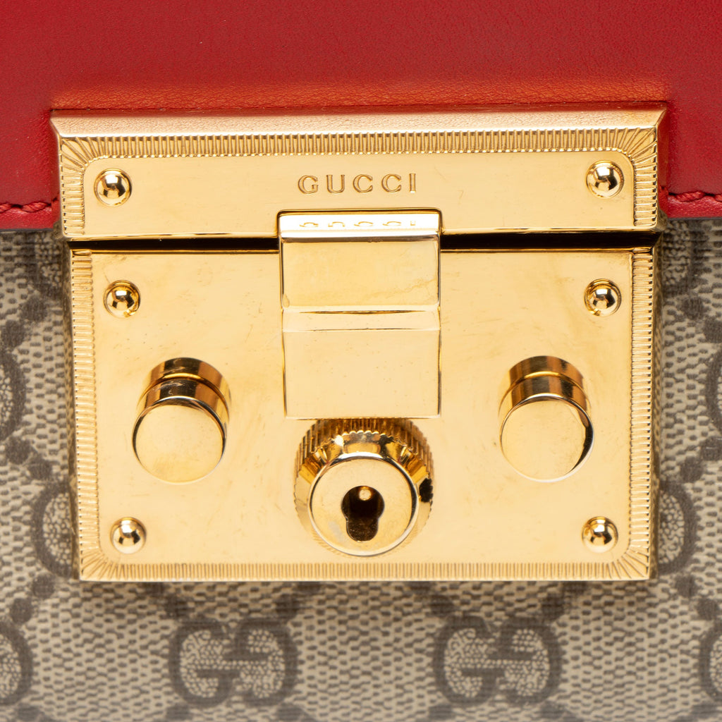 Gucci GG Supreme Padlock Medium Shoulder Bag