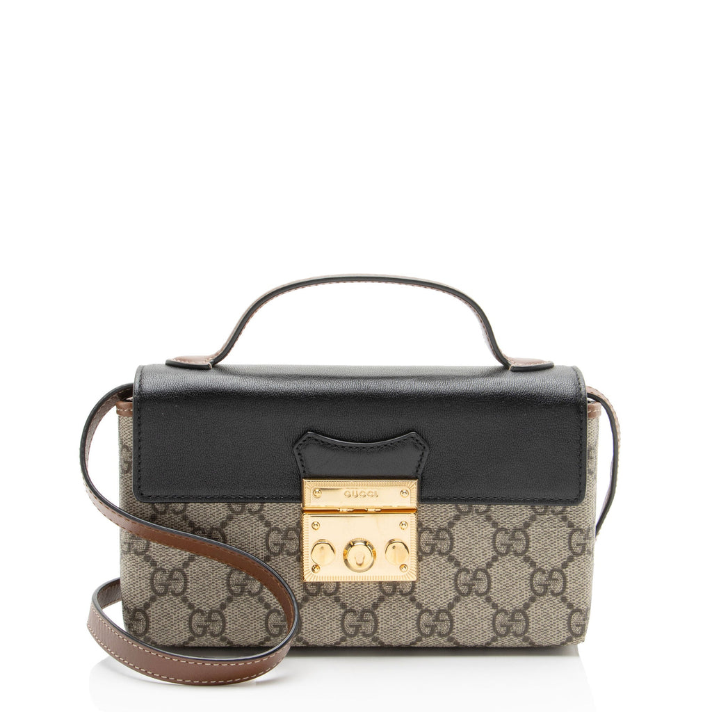 Gucci GG Supreme Padlock Mini Top Handle