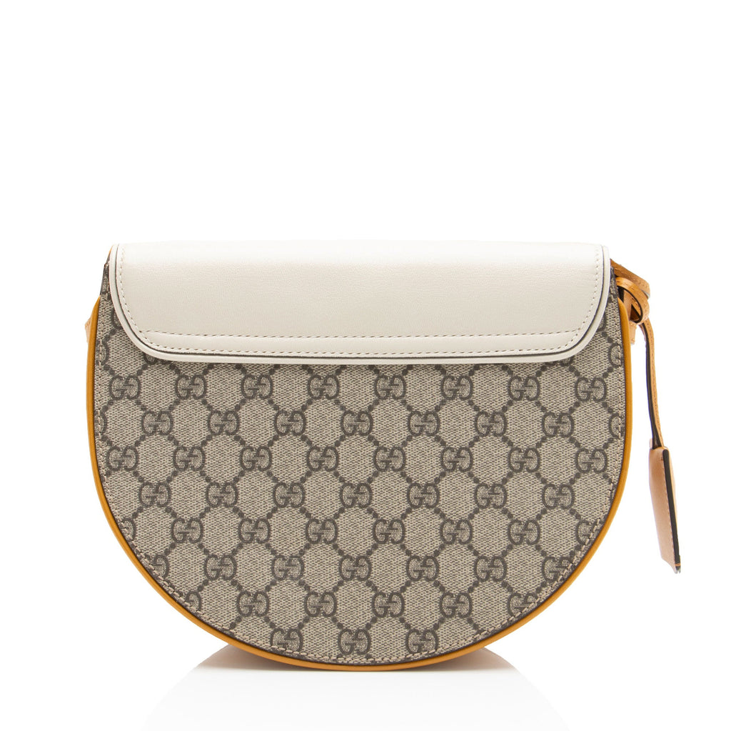 Gucci GG Supreme Padlock Saddle Small Shoulder Bag