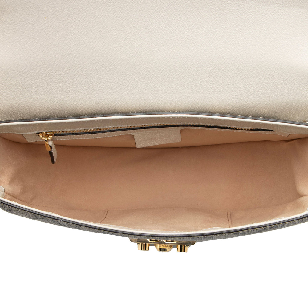 Gucci GG Supreme Padlock Saddle Small Shoulder Bag