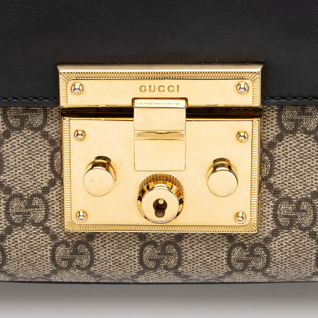 Gucci GG Supreme Padlock Small Shoulder Bag
